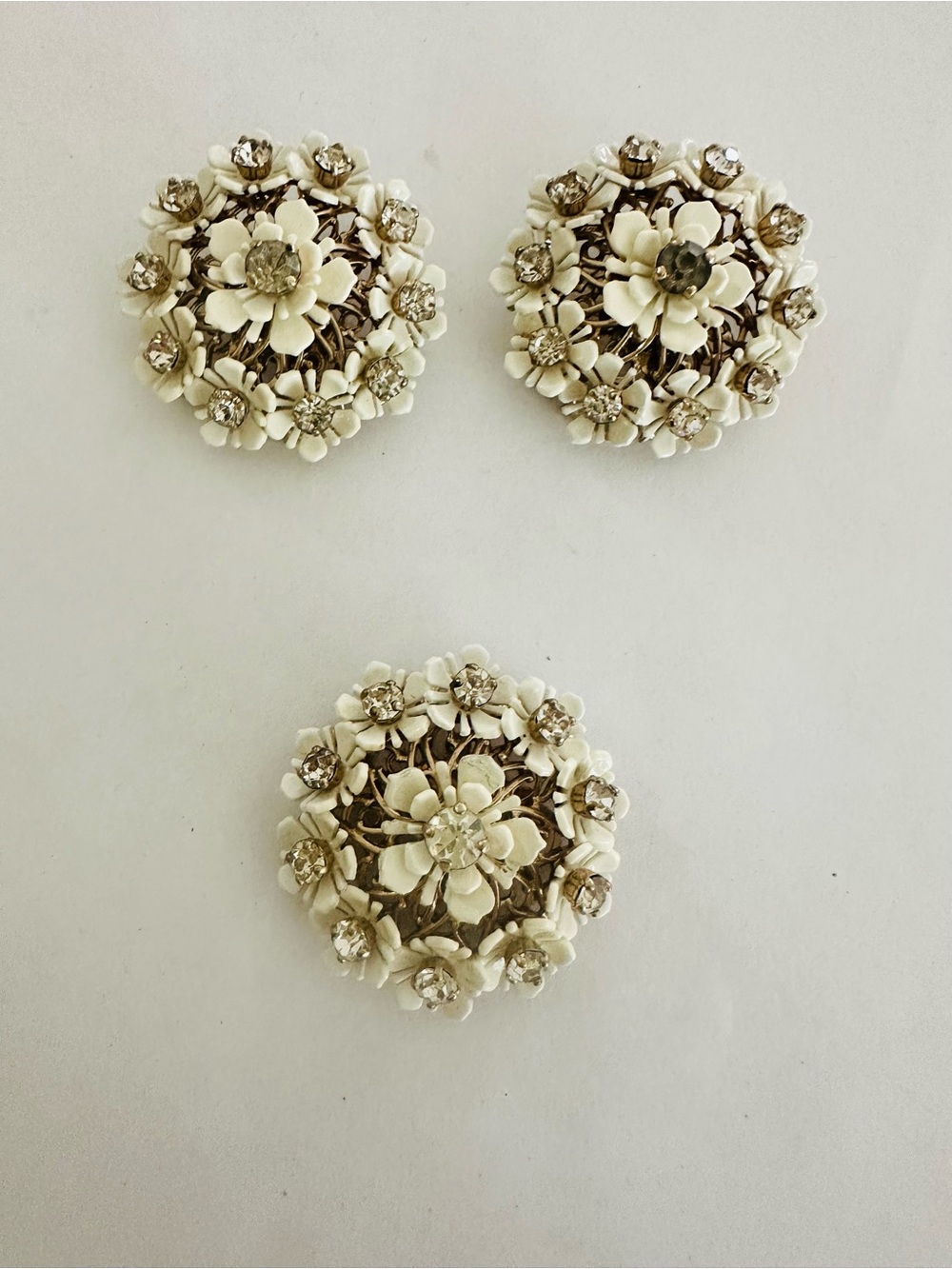 Vintage Barclay pin and clip on earrings